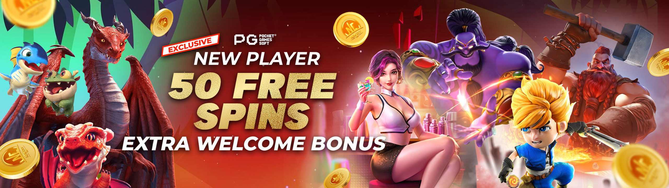 New Player 50 Free Spins Extra Welcome Bonus